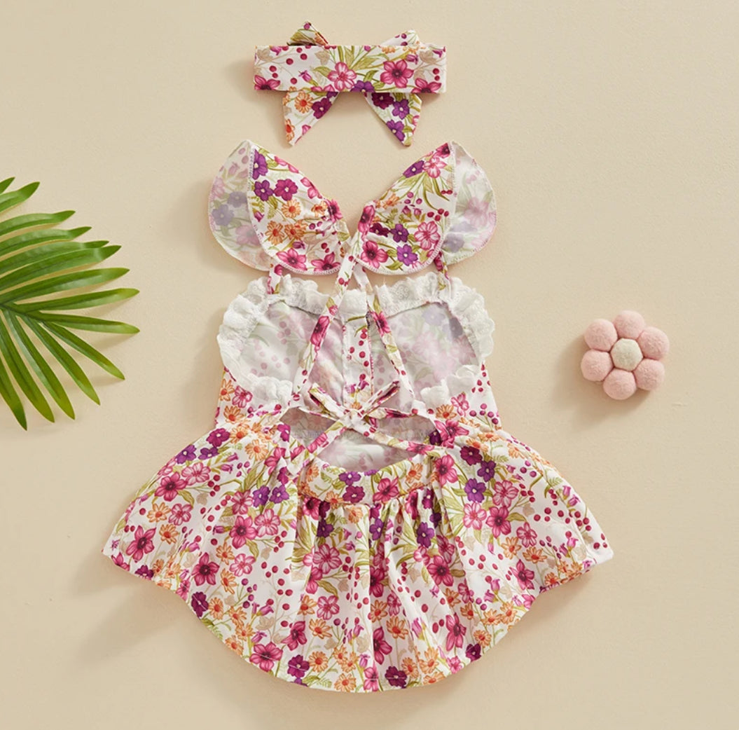 CLEARANCE- Polly Romper Set