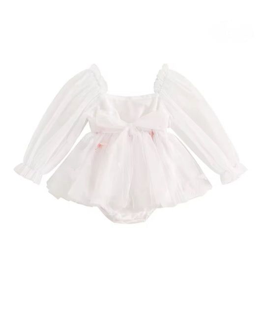 CLEARNCE- 3D Butterfly tulle Romper