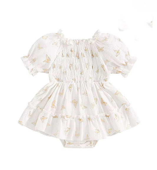 CLEARANCE - Beatrice Butterfly dress Romper