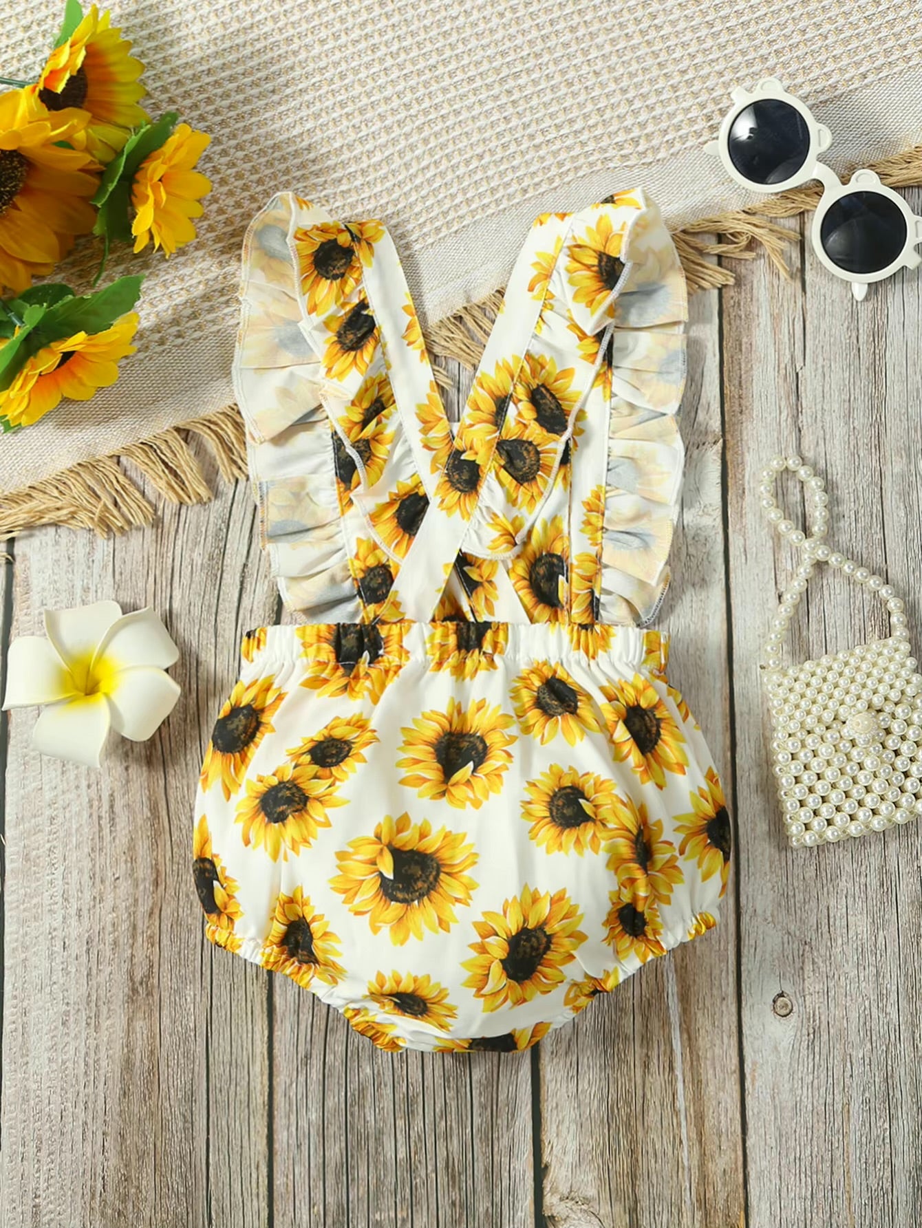 CLEARANCE- Sunflower Romper